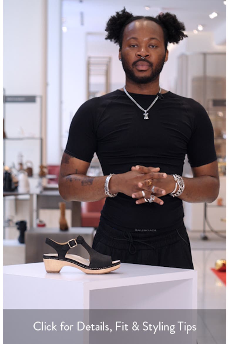 Laverne Ankle Strap Peep Toe Platform Sandal video