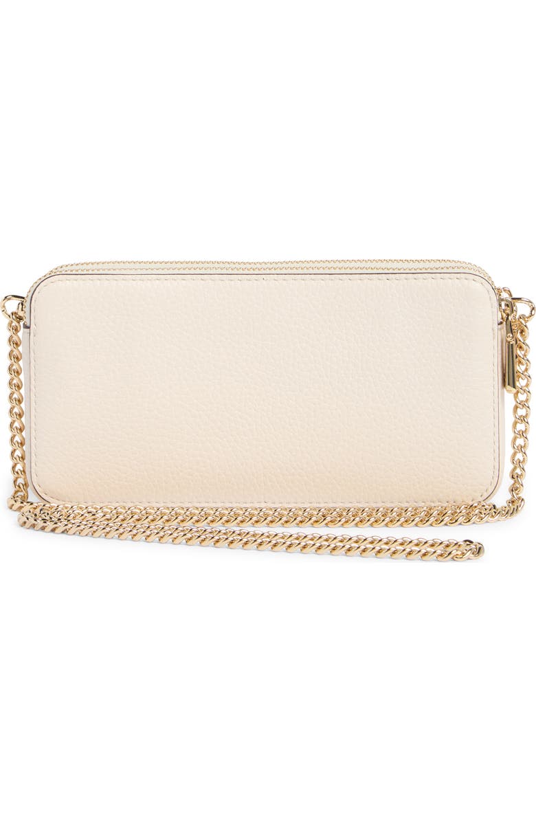 Kate Spade New York taylor pebbled leather double zip crossbody bag, Alternate, color, Parchment