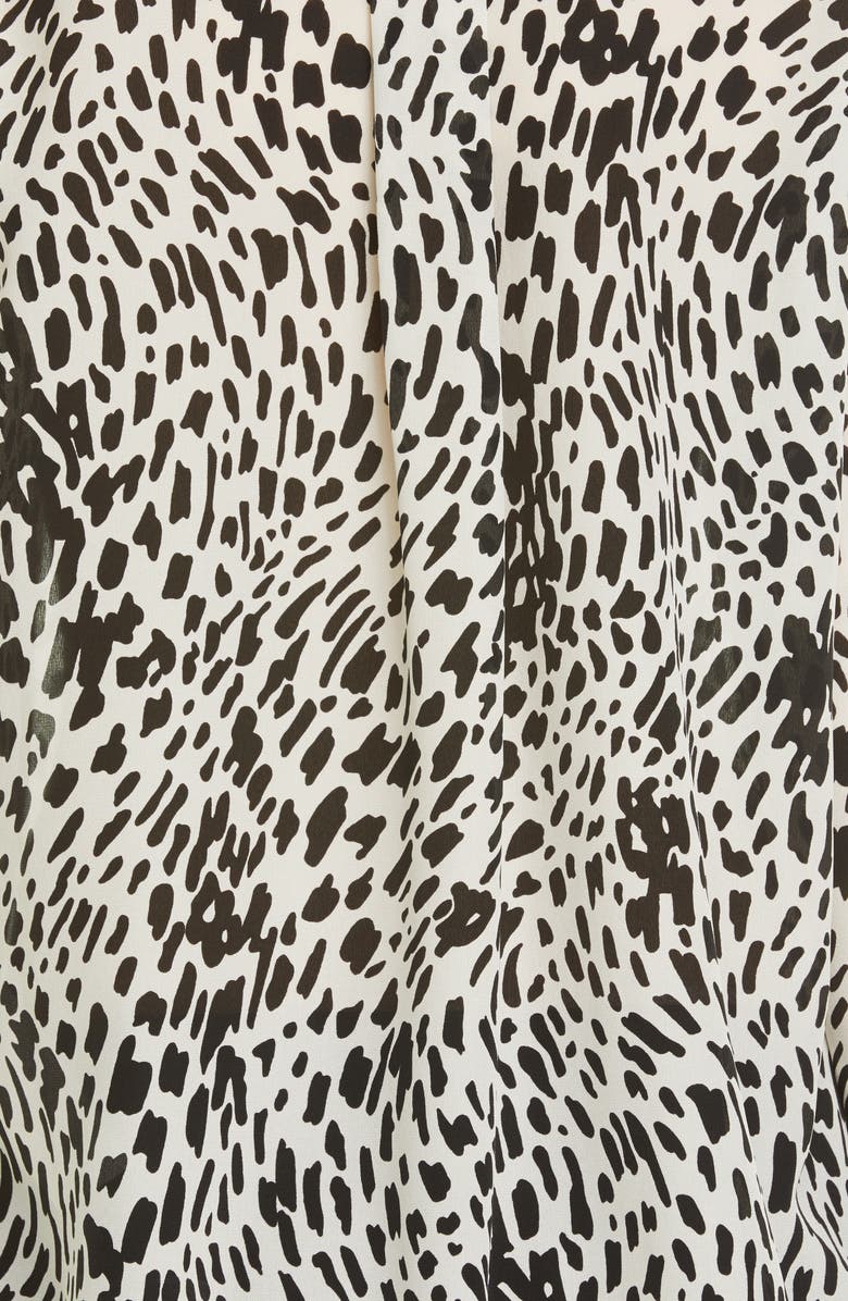 Lafayette 148 New York Zora Spot Print Silk Blouse, Alternate, color, 