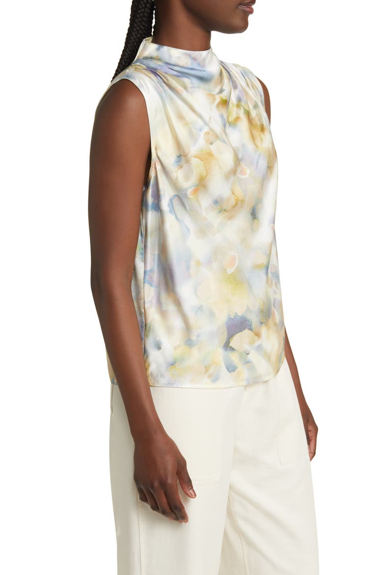 Kaleen Draped funnel Neck Top, Alternate, color, DIFFUSED BLOSSOM