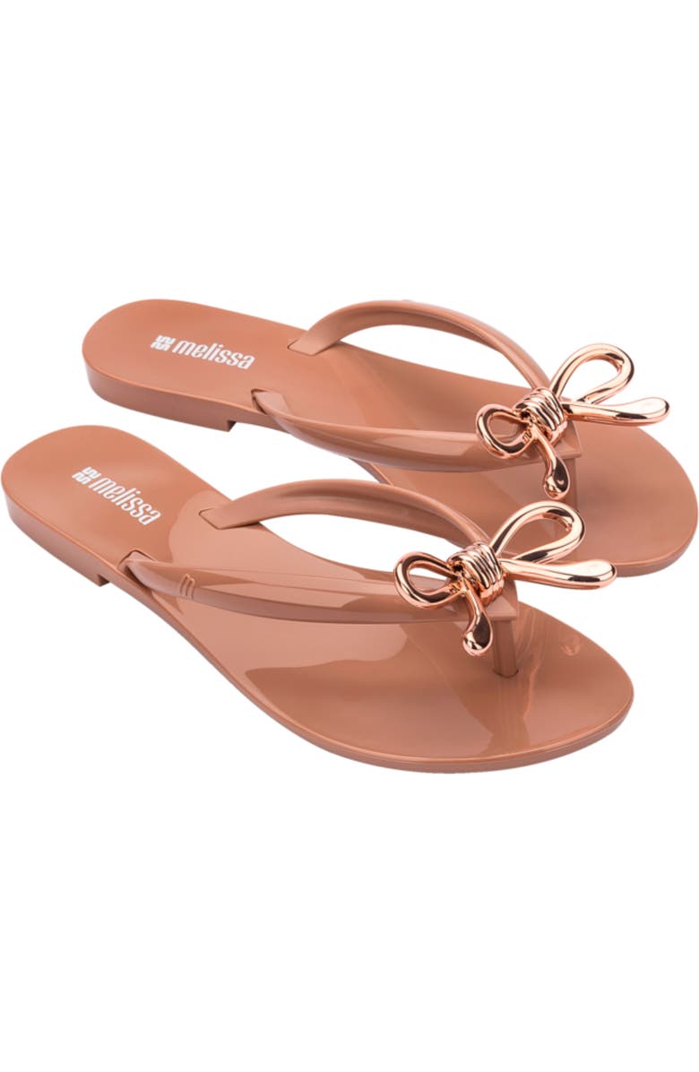 Melissa Harmonic Iris Flip Flop, Main, color, Brown