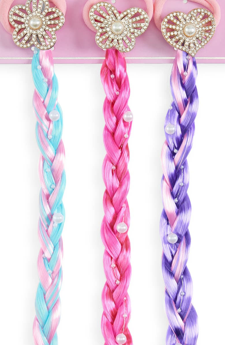 Capelli New York Assorted 3-Pack Faux Hair Clips, Alternate, color, Pink Combo