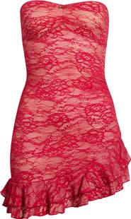 Princess Polly Hailees Strapless Lace Minidress