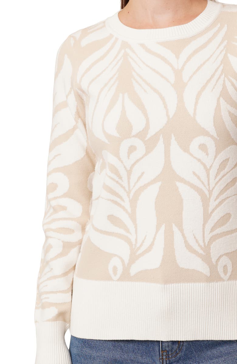 CYRUS Jacquard Pullover Sweater, Alternate, color, Effie Floral