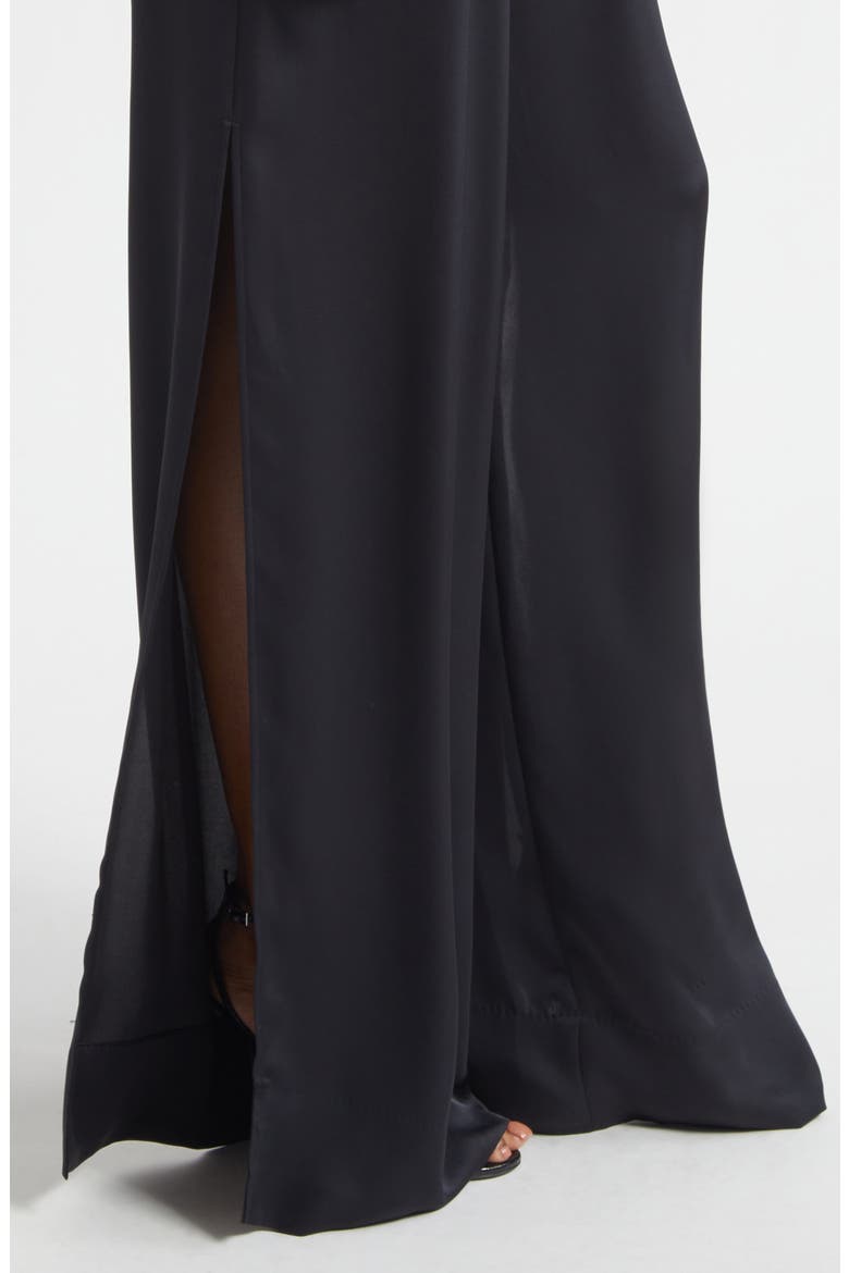 Jolie Split Leg Pants, Alternate, color, BLACK