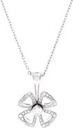 Pre-Owned Bvlgari Fiorever Pendant Necklace 18K White Gold with Diamonds