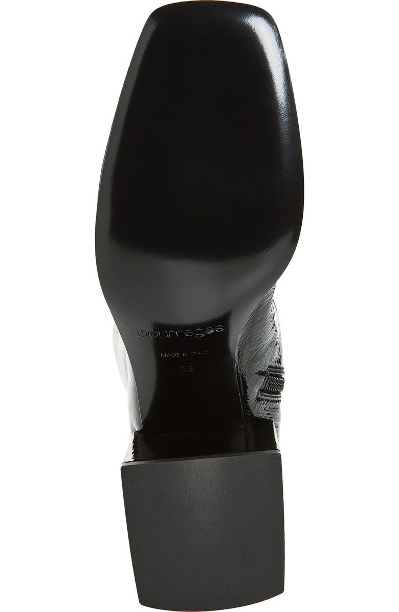 Courrèges Re-edition Vinyl Knee High Boot, Alternate, color, Black