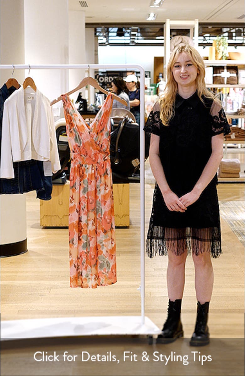 Floral Print Swing Dress, sales video thumbnail