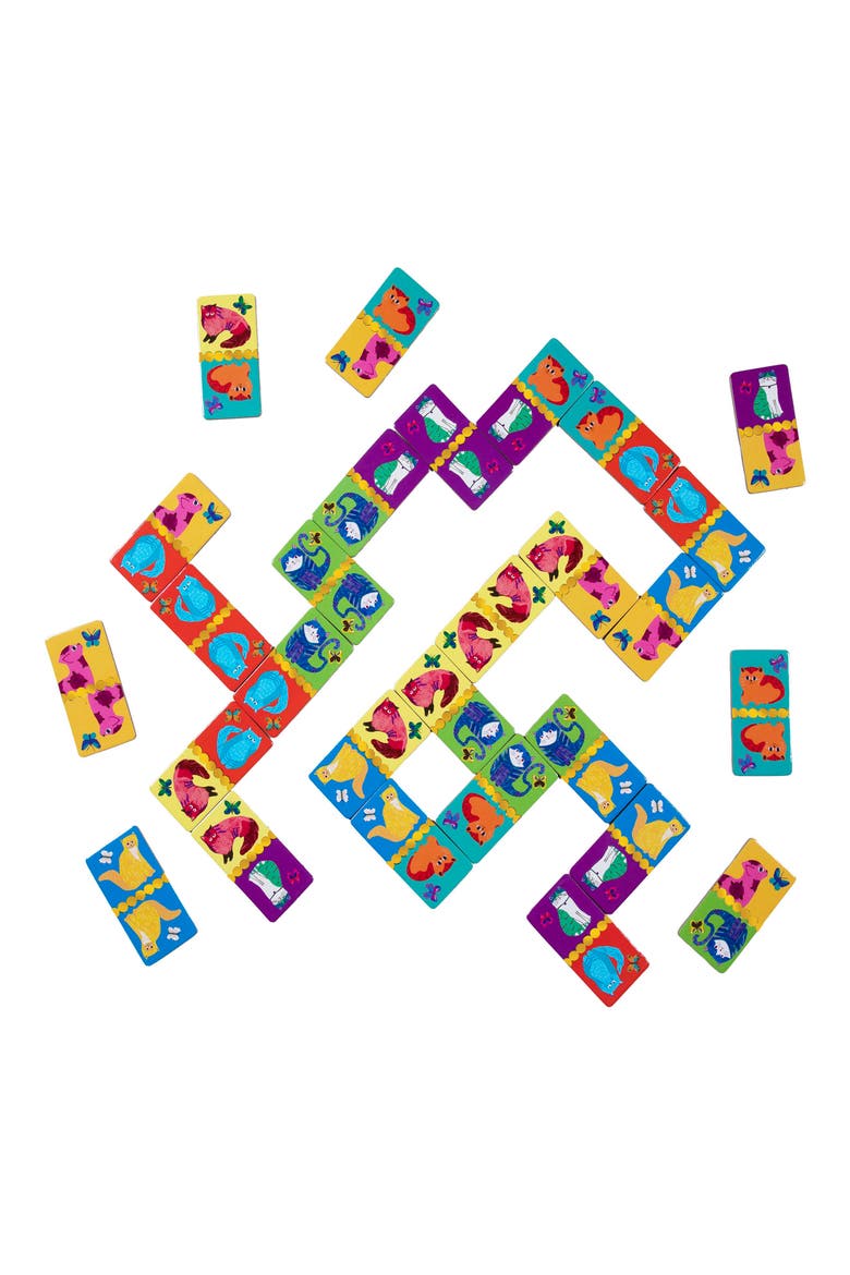 Giant Shiny Cat Dominoes, Alternate, color, MULTI