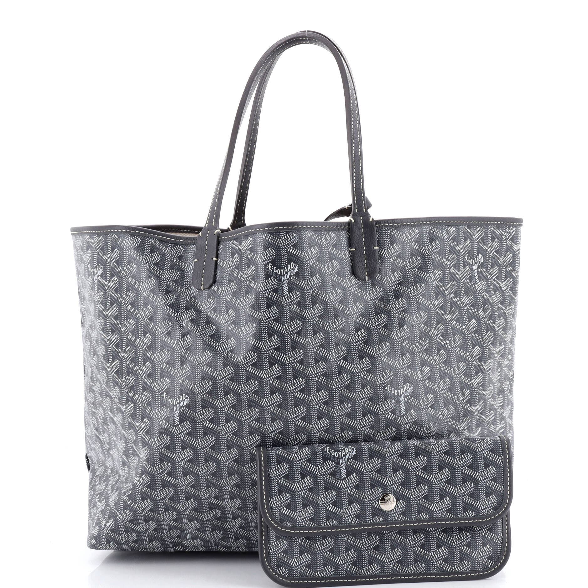 Pre-Owned Goyard Saint Louis Tote Coated Canvas PM, Alternate, color, Gray