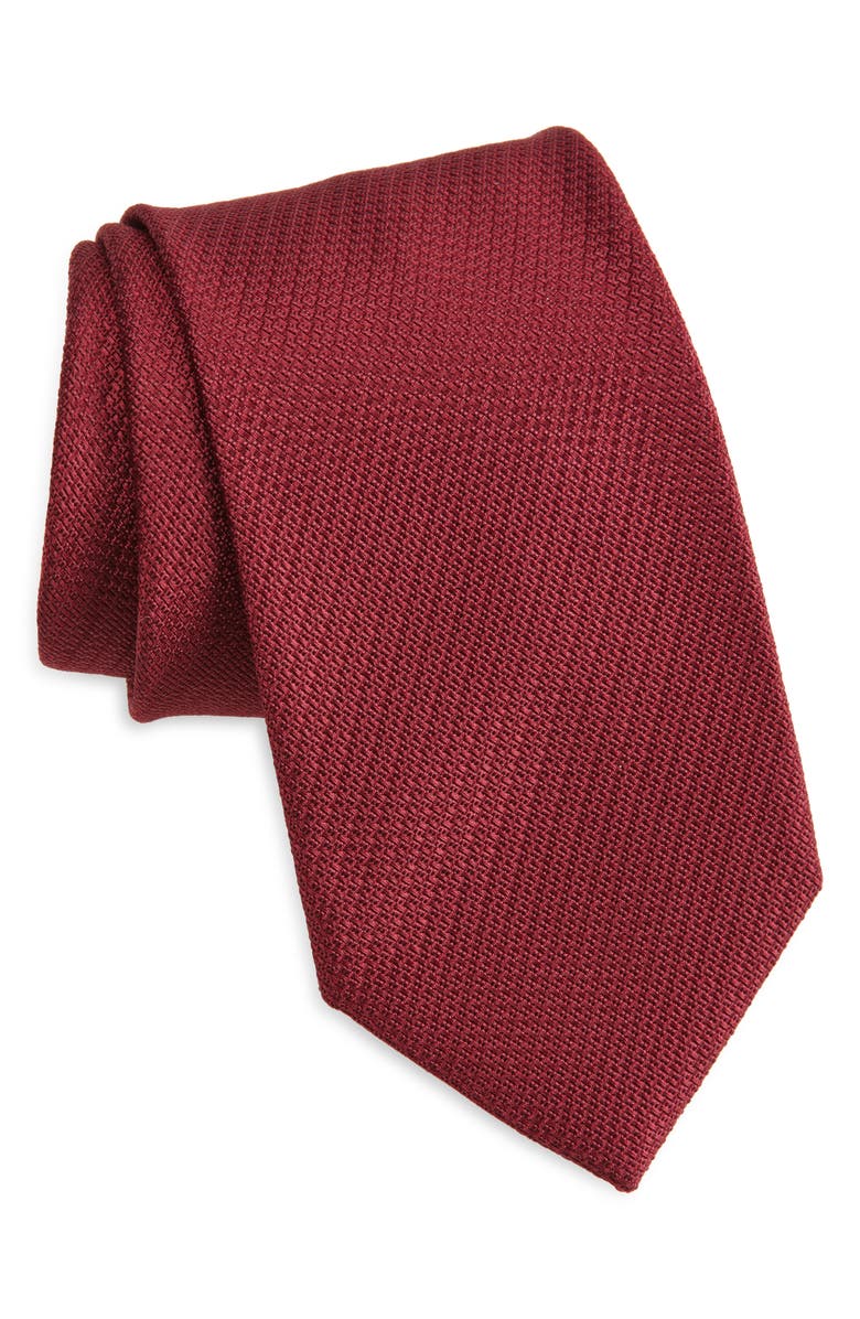 Brioni Neat Silk Tie, Main, color, 