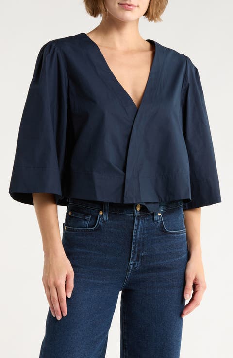The Lady Puff Sleeve Wrap Top