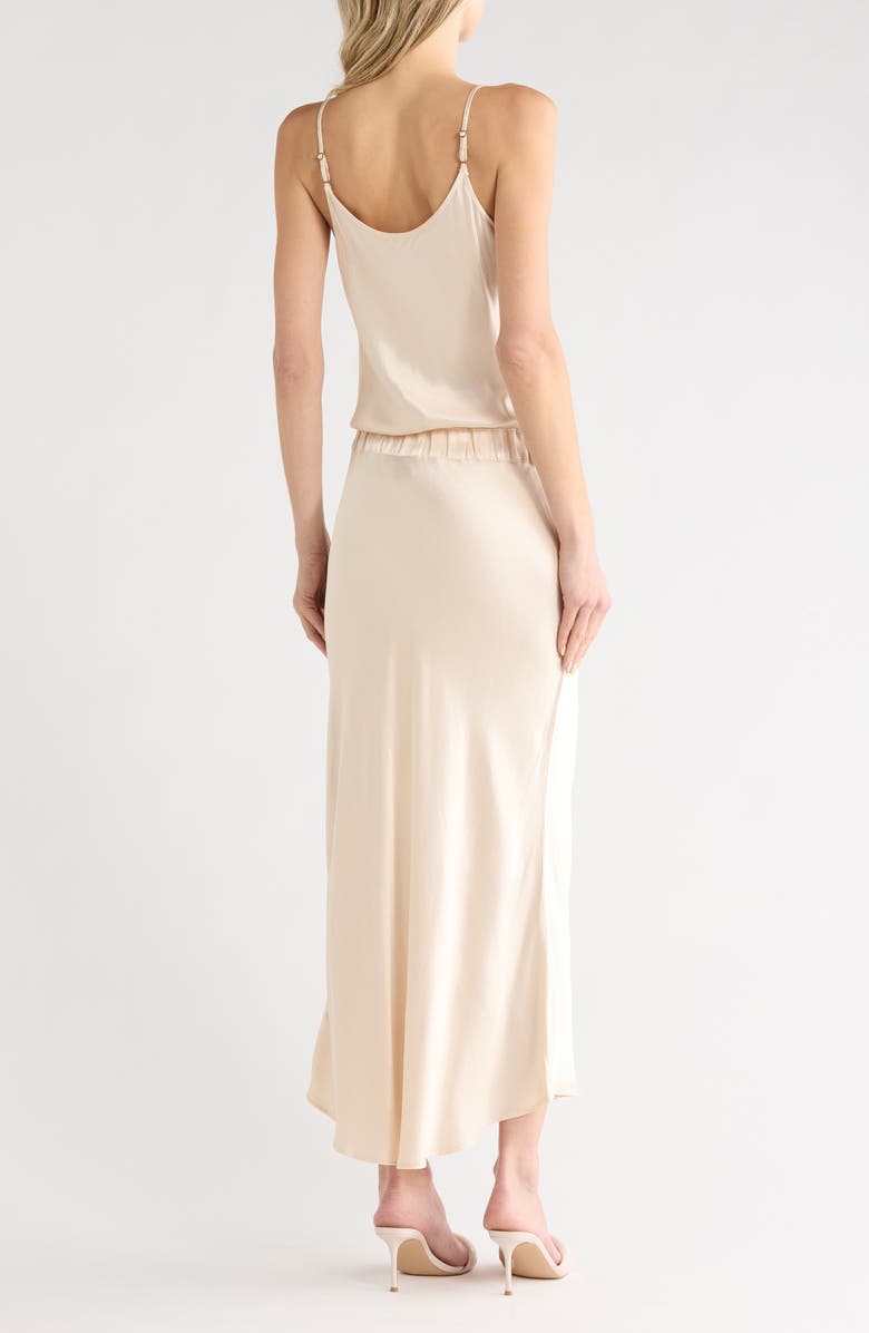 Young, Fabulous & Broke Kalani Satin Slipdress, Alternate, color, Oyster