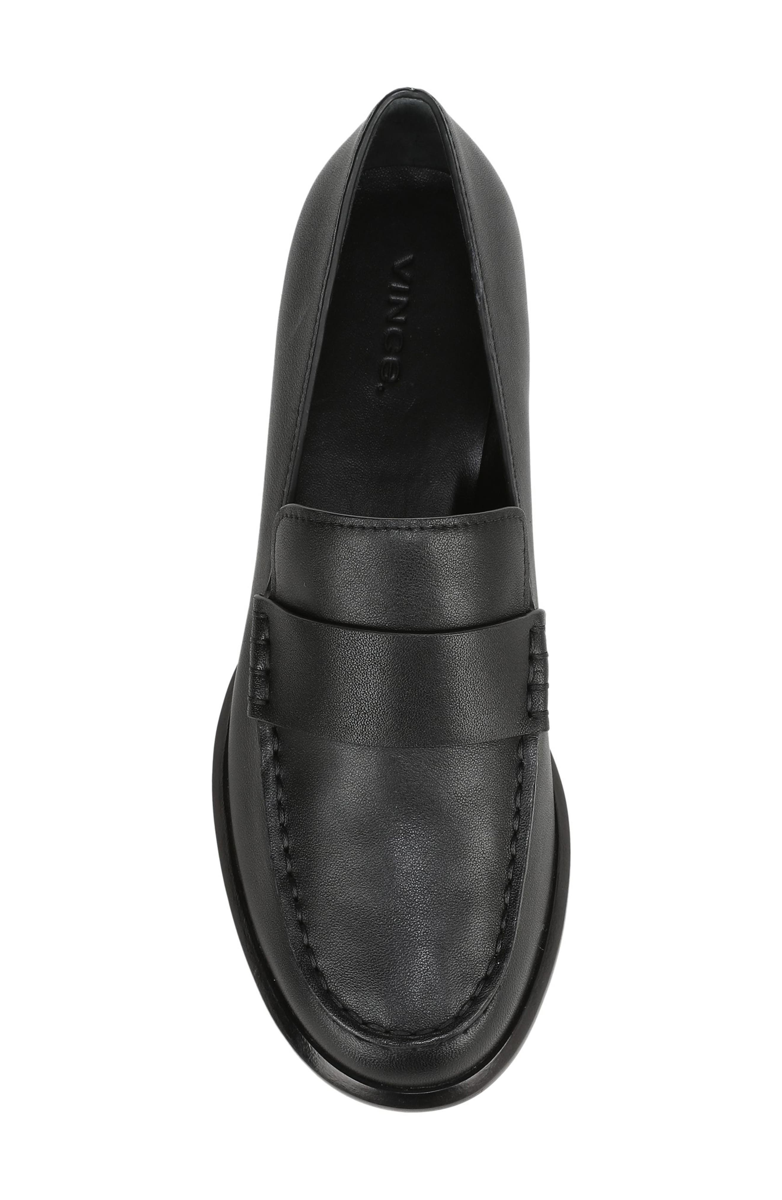 Vince Nelli Leather Loafer, Alternate, color, Black