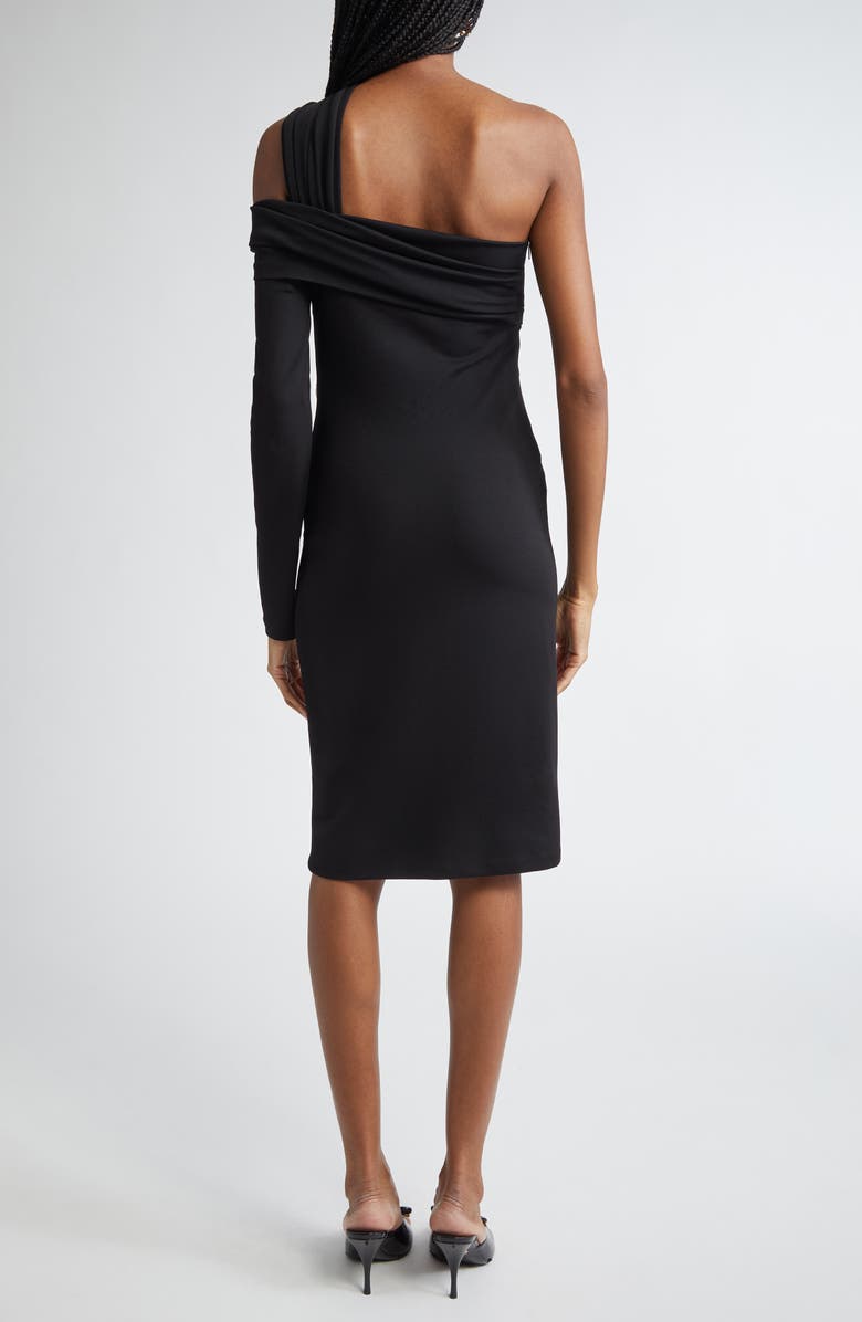 Versace Cutout One-Shoulder Cocktail Dress, Alternate, color, 