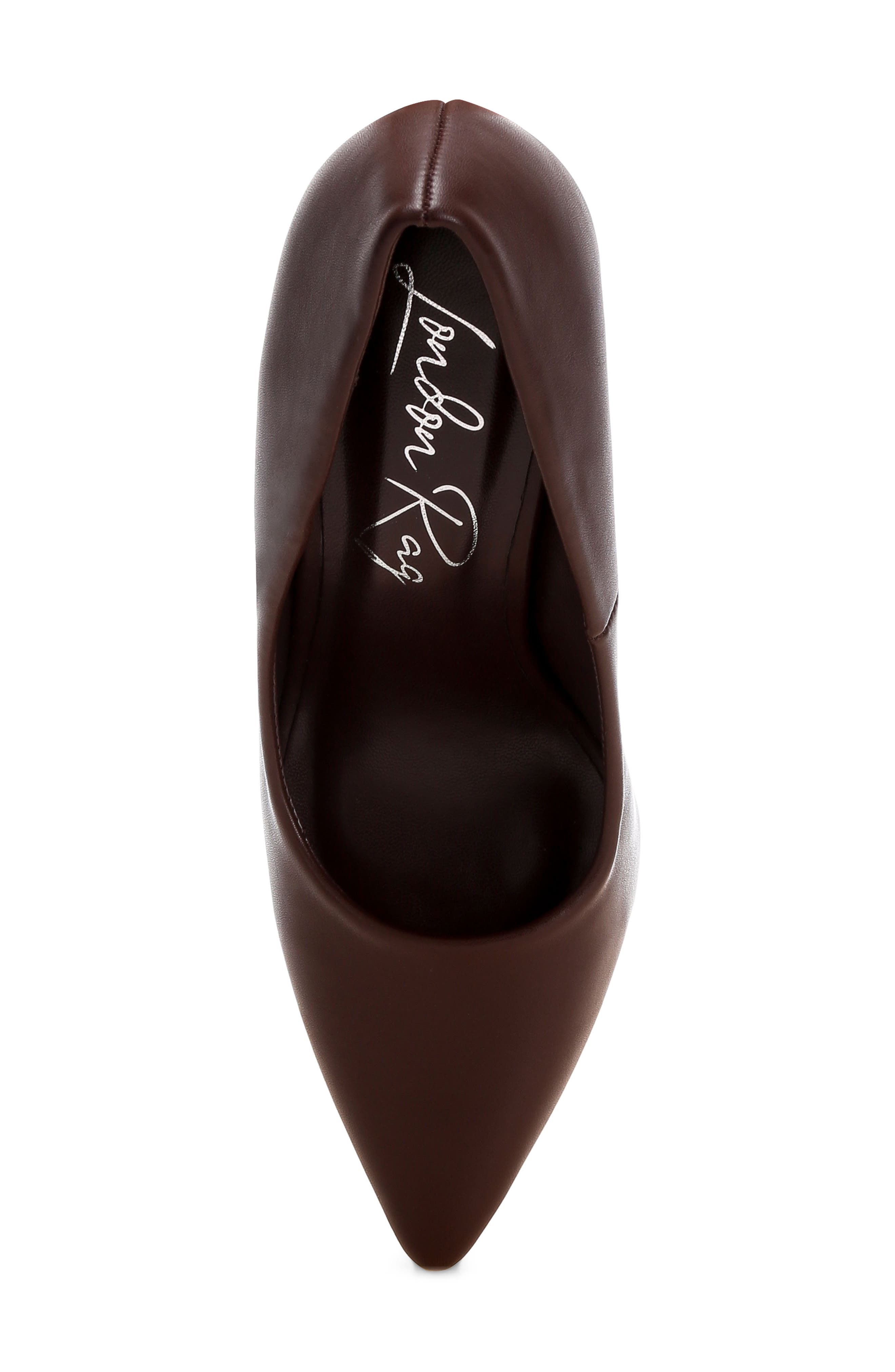 Zhuri Pointed Toe Pump, Alternate, color, BROWN