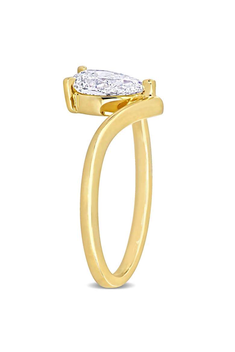 Diamond Pear-cut Solitaire Ring 14k, Alternate, color, 14K Yellow Gold