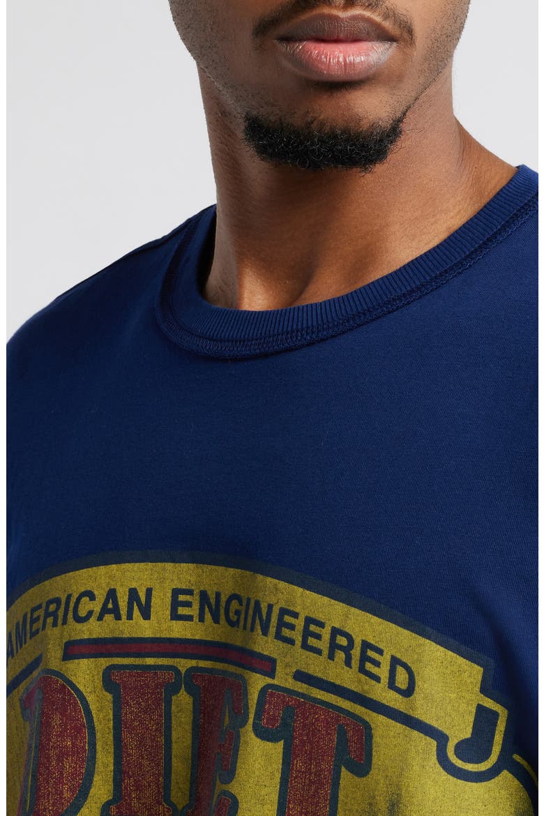 Engineered Supima® Cotton Graphic T-Shirt, Alternate, color, ROYAL