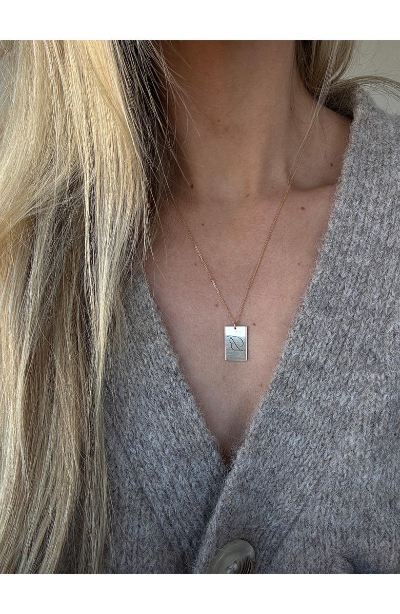 Set & Stones Stella Initial Pendant Necklace, Alternate, color, Gold / A