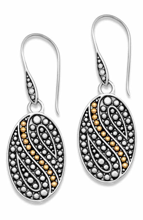 SAMUEL B. Oval Dot Drop Earrings