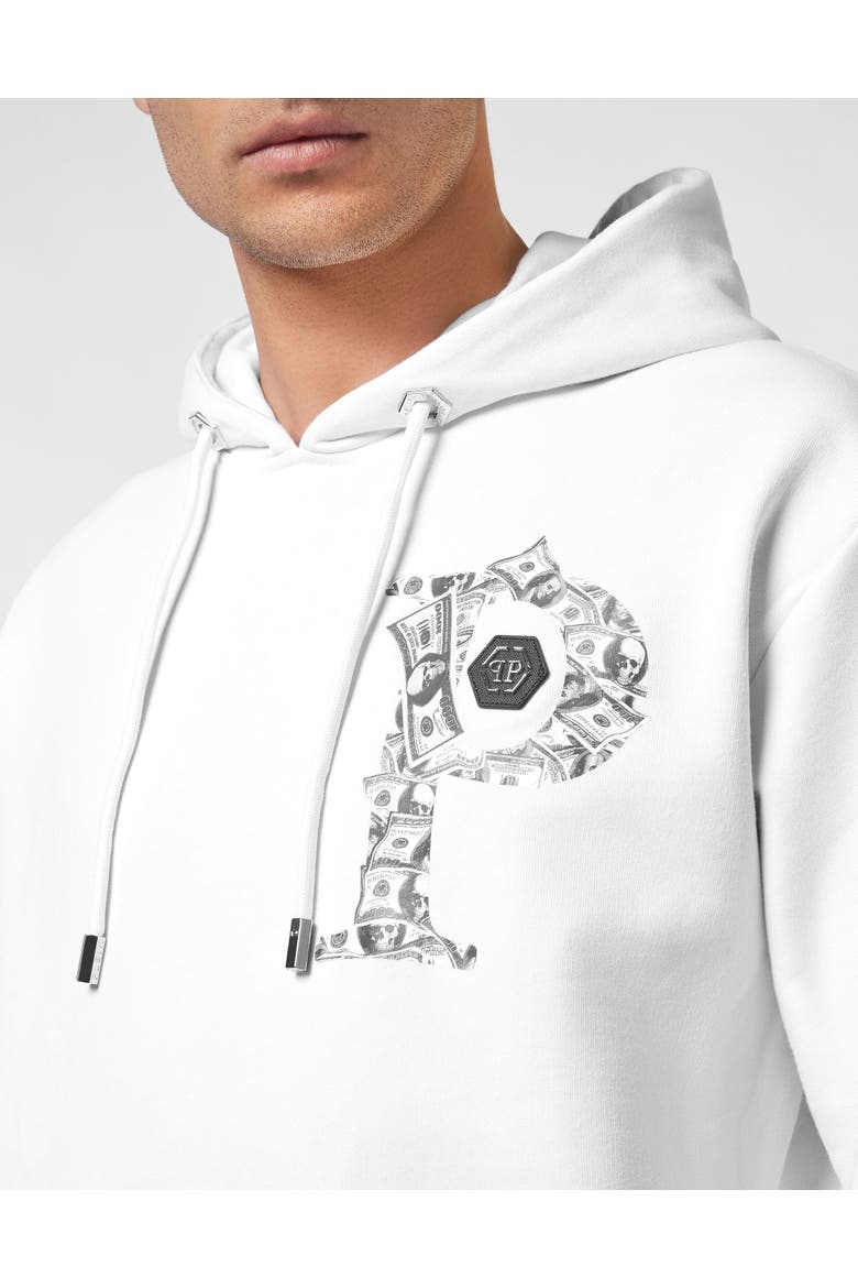 Hooded Sweatshirt Money Men, Alternate, color, white