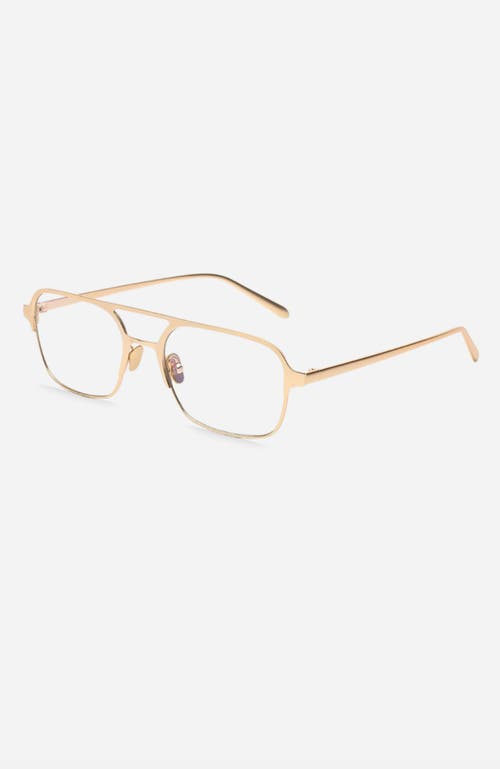 Indy Jimmy Aviator Blue Light Eyeglasses In Gold