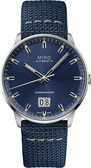 MIDO Commander Automatic Fabric Strap Watch, 40mm