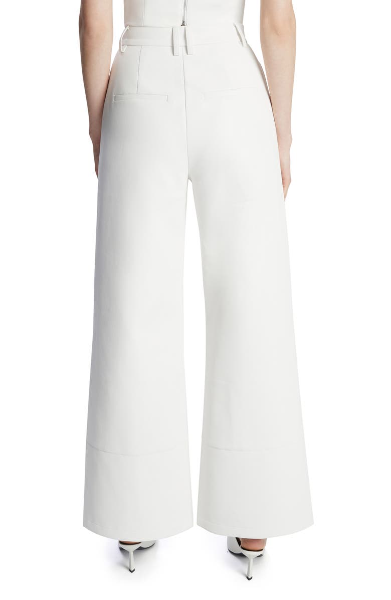 Bardot Marlowe Faux Leather Wide Leg Pants, Alternate, color, 