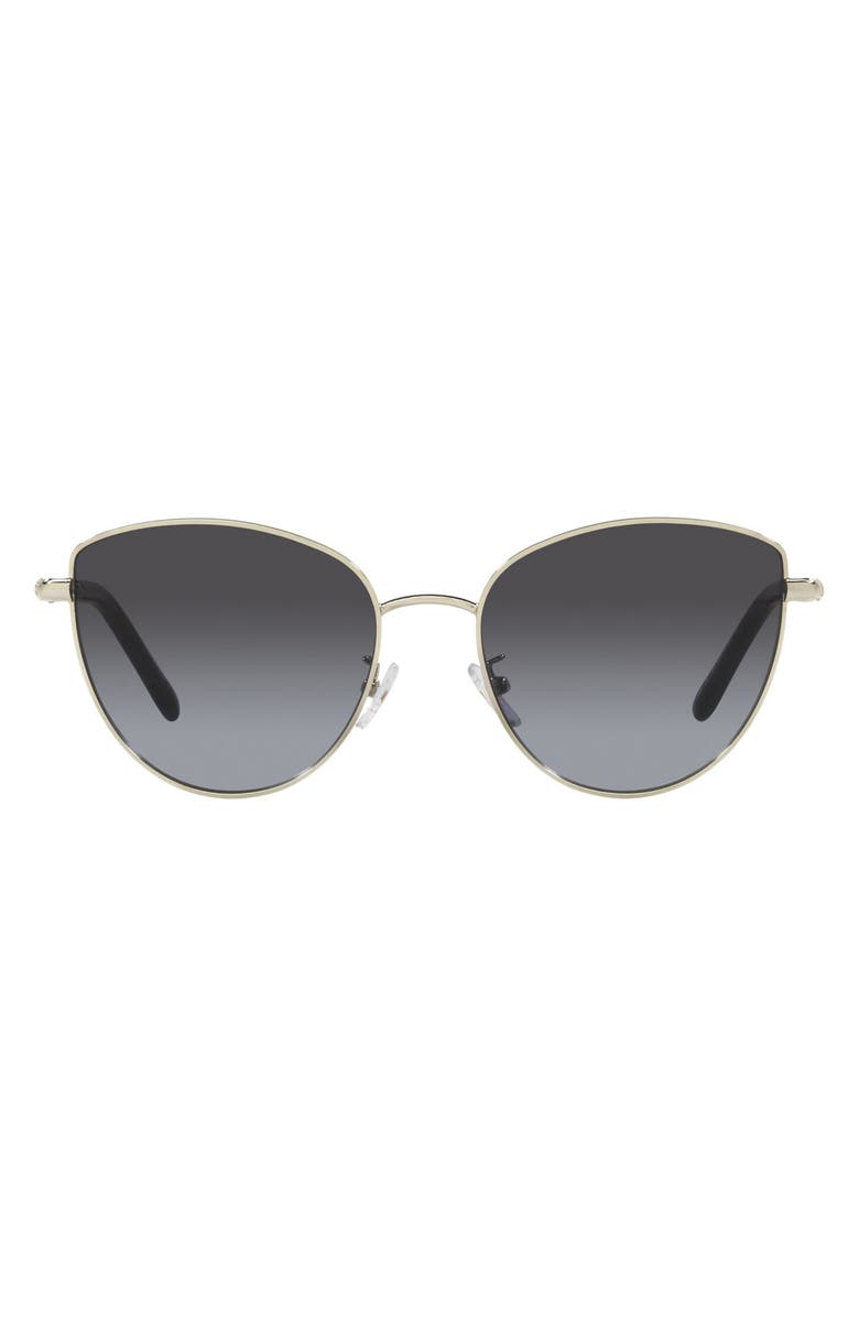 Tory Burch 56mm Gradient Cat Eye Sunglasses, Main, color, Grey Gradient
