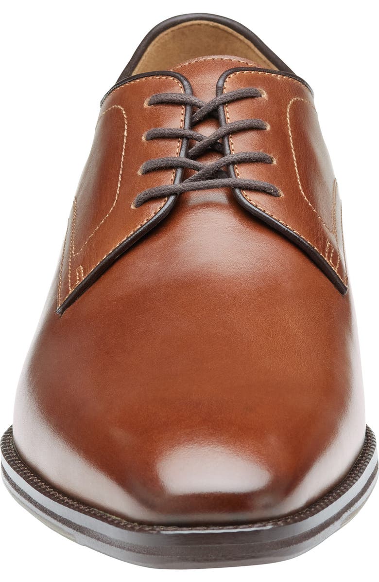 Johnston & Murphy Sullivan Plain Toe Derby, Alternate, color, Tan Italian Calfskin