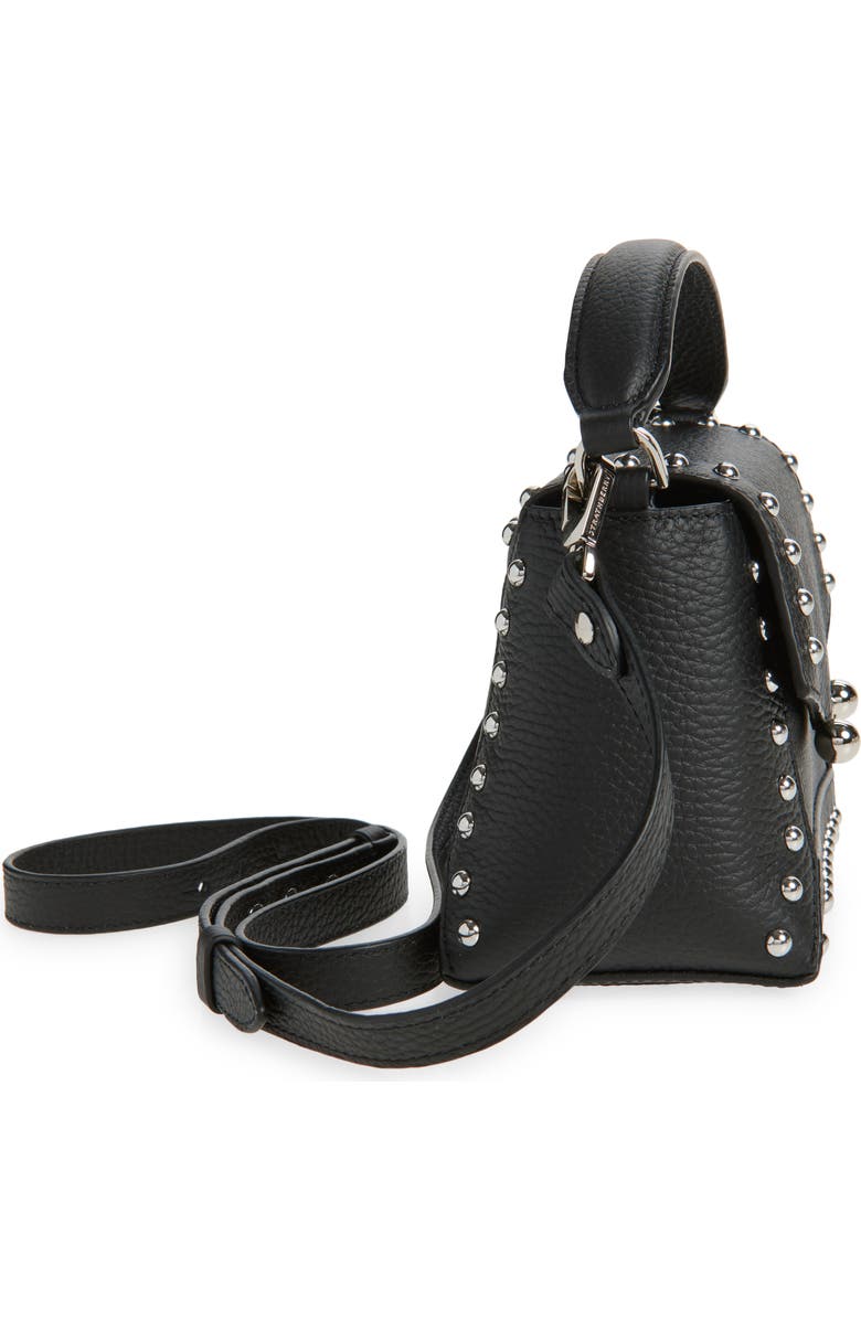 Strathberry Nano Mosaic Studded Leather Top Handle Bag, Alternate, color,