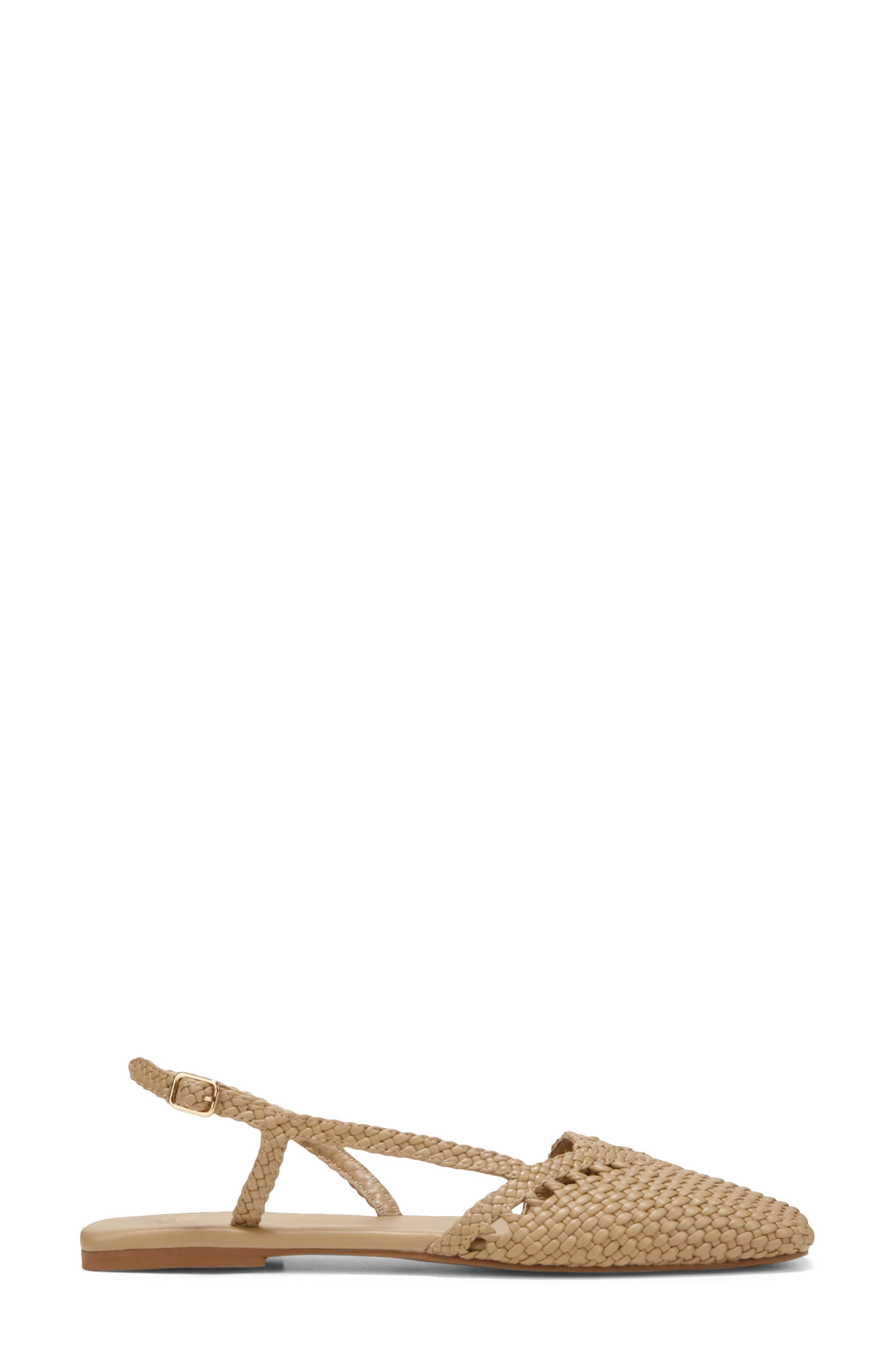 Ilona Slingback Flat, Alternate, color, WOODSMOKE