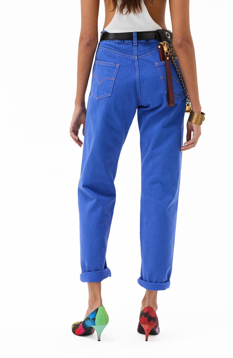 Versace Gender Inclusive Straight Leg Jeans, Alternate, color, Sky Blue