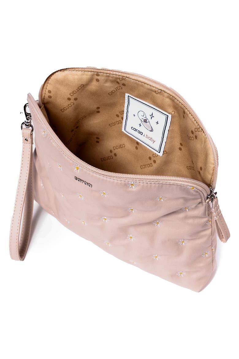 Water Repellent Organic Cotton Pouch, Alternate, color, QUARTZ - BLUSH