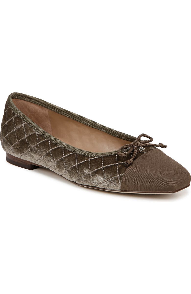 Sam Edelman Marilyn Cap Toe Ballet Flat, Main, color, Dark Silver Sage