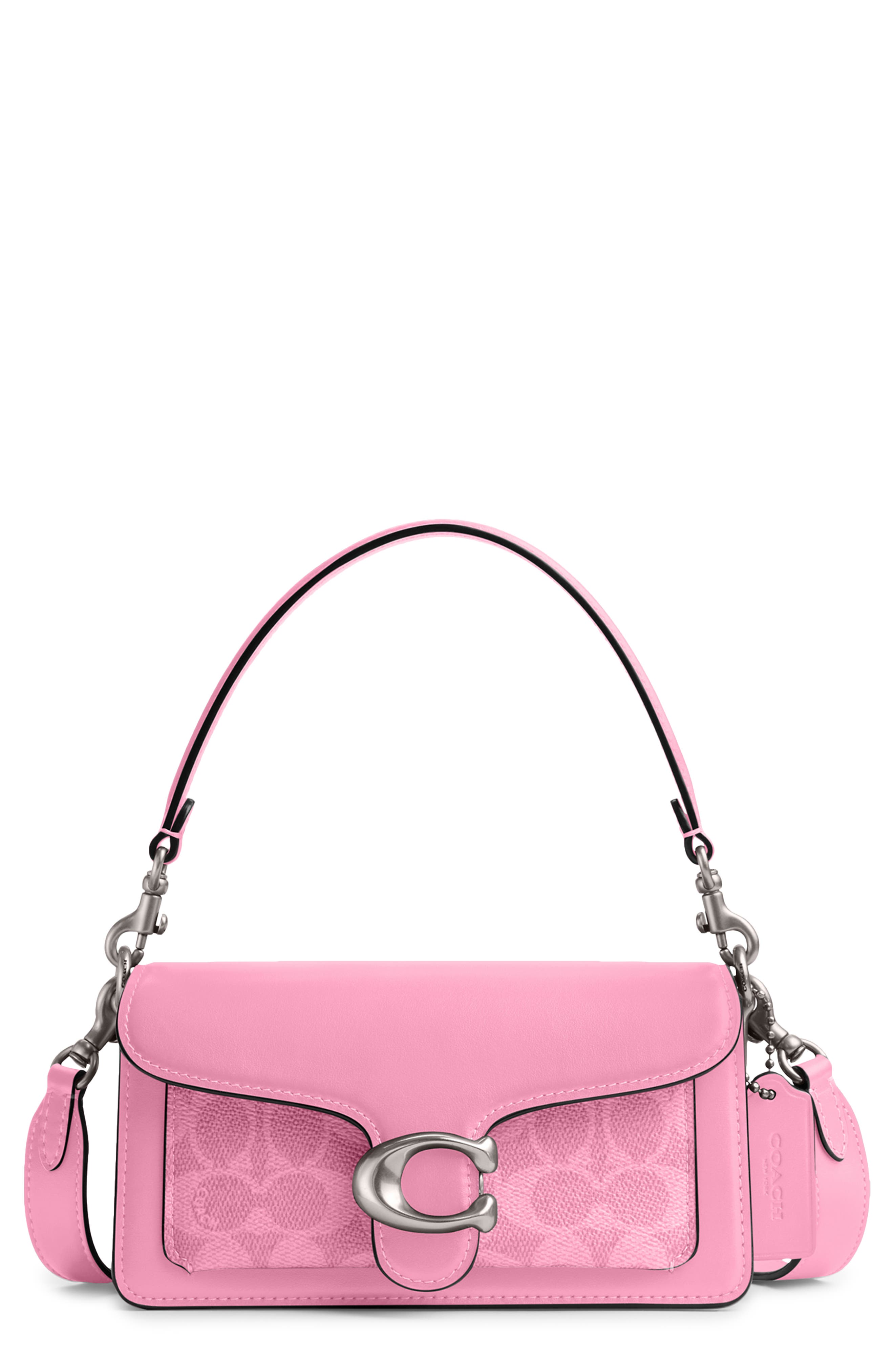 COACH Tabby 20 Signature Canvas & Leather Shoulder Bag, Main, color, 