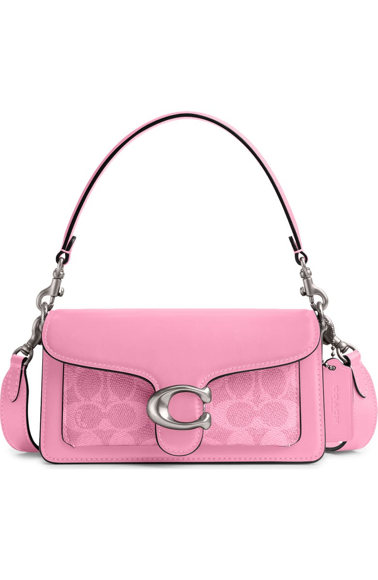 COACH Tabby 20 Signature Canvas & Leather Shoulder Bag, Main, color,