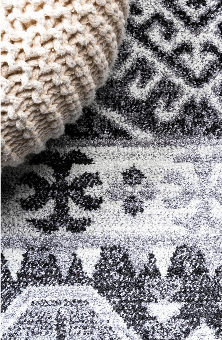 JONATHAN Y Sura Modern Kilim Geometric Area Rug, Alternate, color, Gray/Anthracite