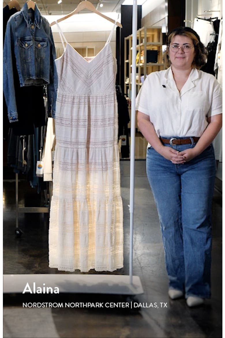 Lace Inset Detail Maxi Sundress video
