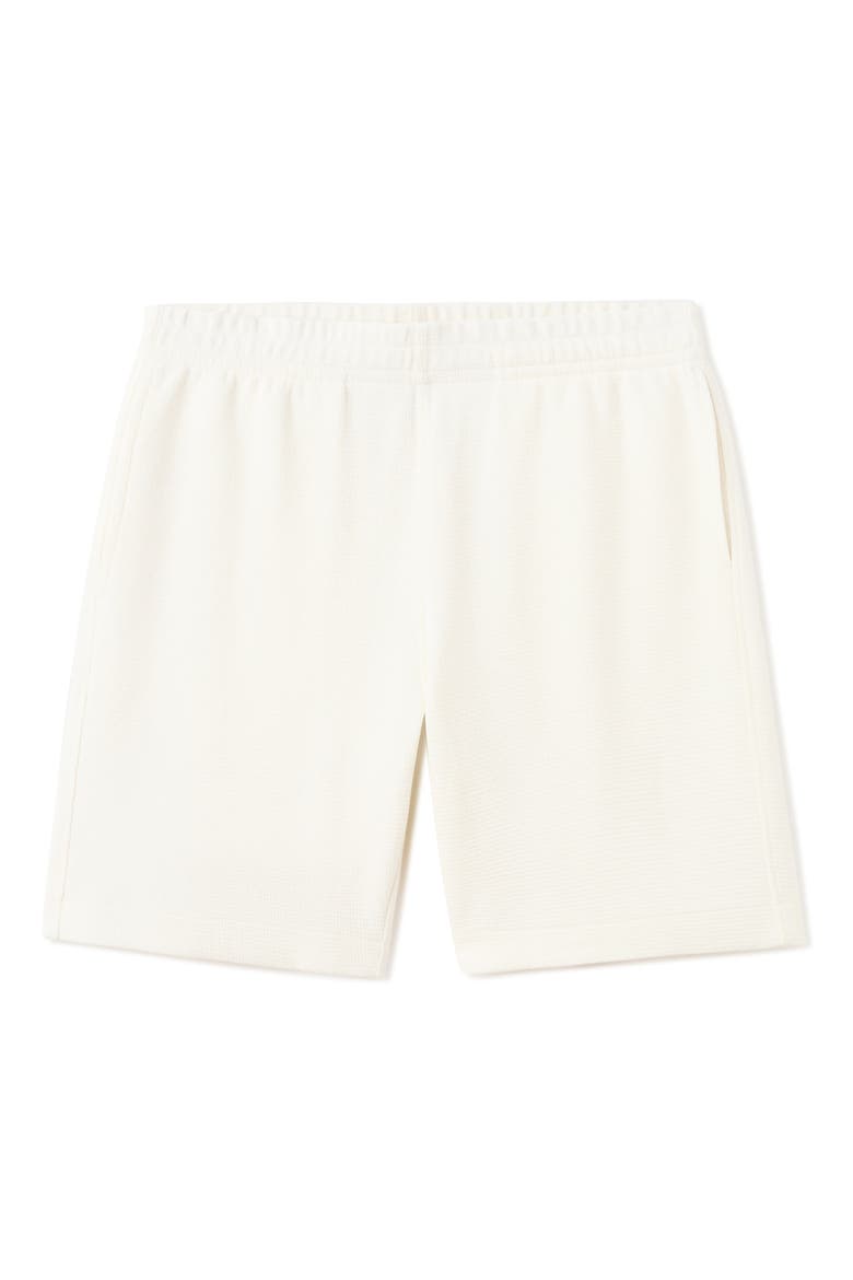 Slim Fit Cotton Waffle Pull-On Shorts, Alternate, color, ECRU