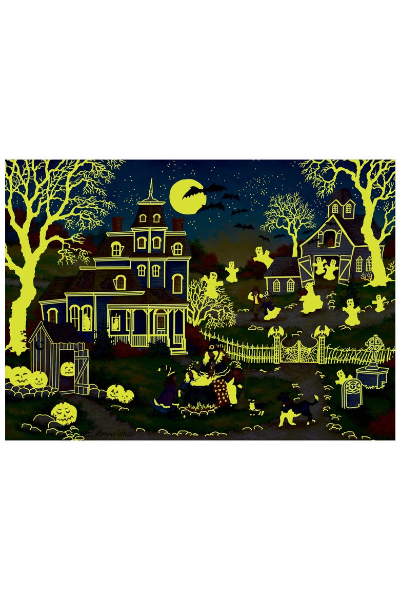 Three Little Witches 1000pc Glow Puzzle, Alternate, color, Multicolor