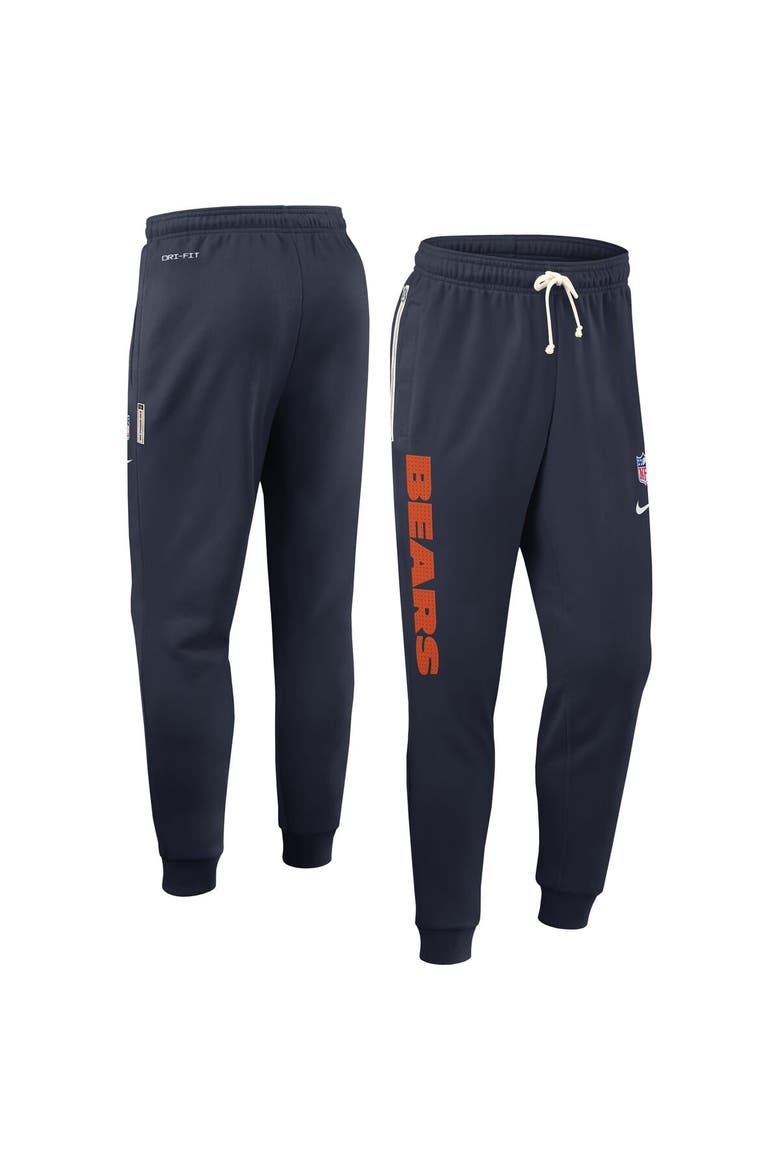 Men's Nike Navy Chicago Bears Sideline Ground Game Performance Taper Pants, Alternate, color, Navy