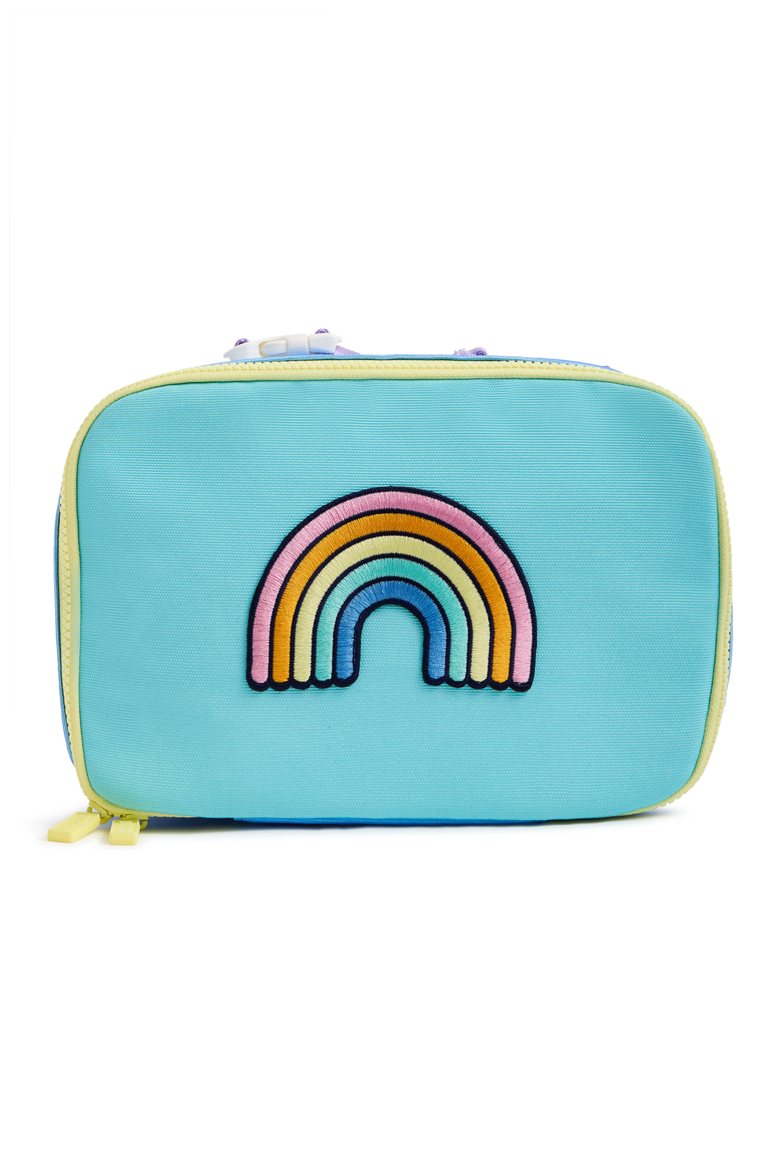 Kids' Rainbow Patch Lunchbox, Main, color, Blue