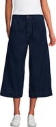 Lands' End Denim Mid Rise Wide Leg Culotte Jeans