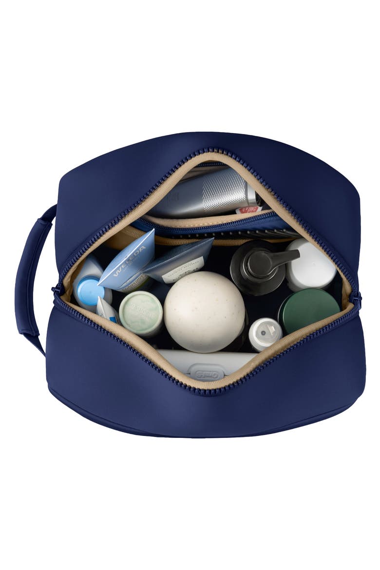Neoprene Dopp Kit, Alternate, color, NAVY/ KHAKI