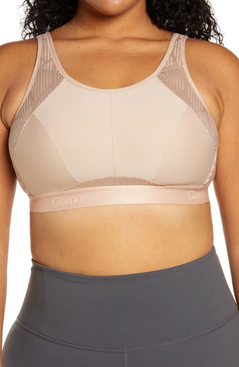 No-Sweat Full Figure Mesh Sports Bra (Plus Size)