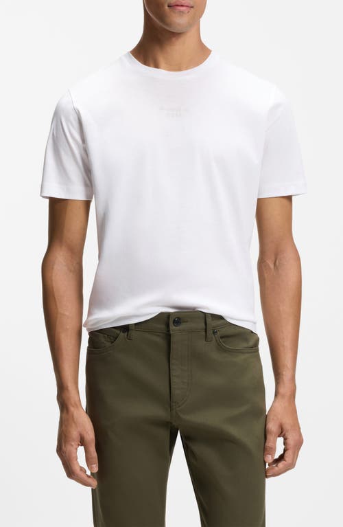 Hugo Boss Boss Spirit Solid Cotton T-shirt In White