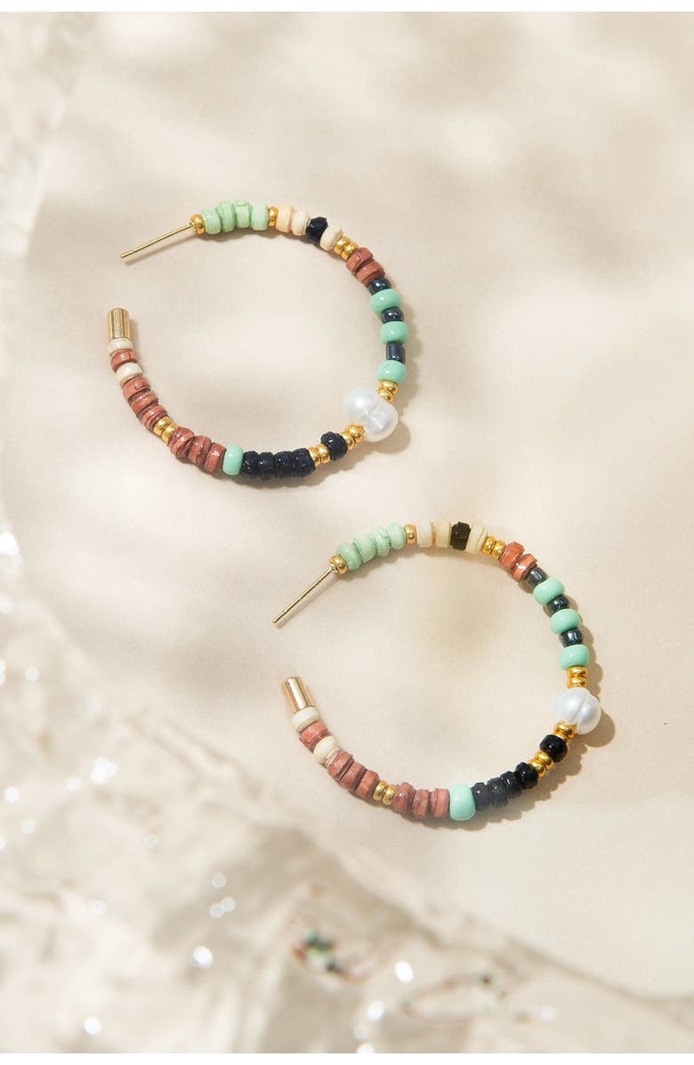 Noonday Kindred Hoops, Alternate, color, Red