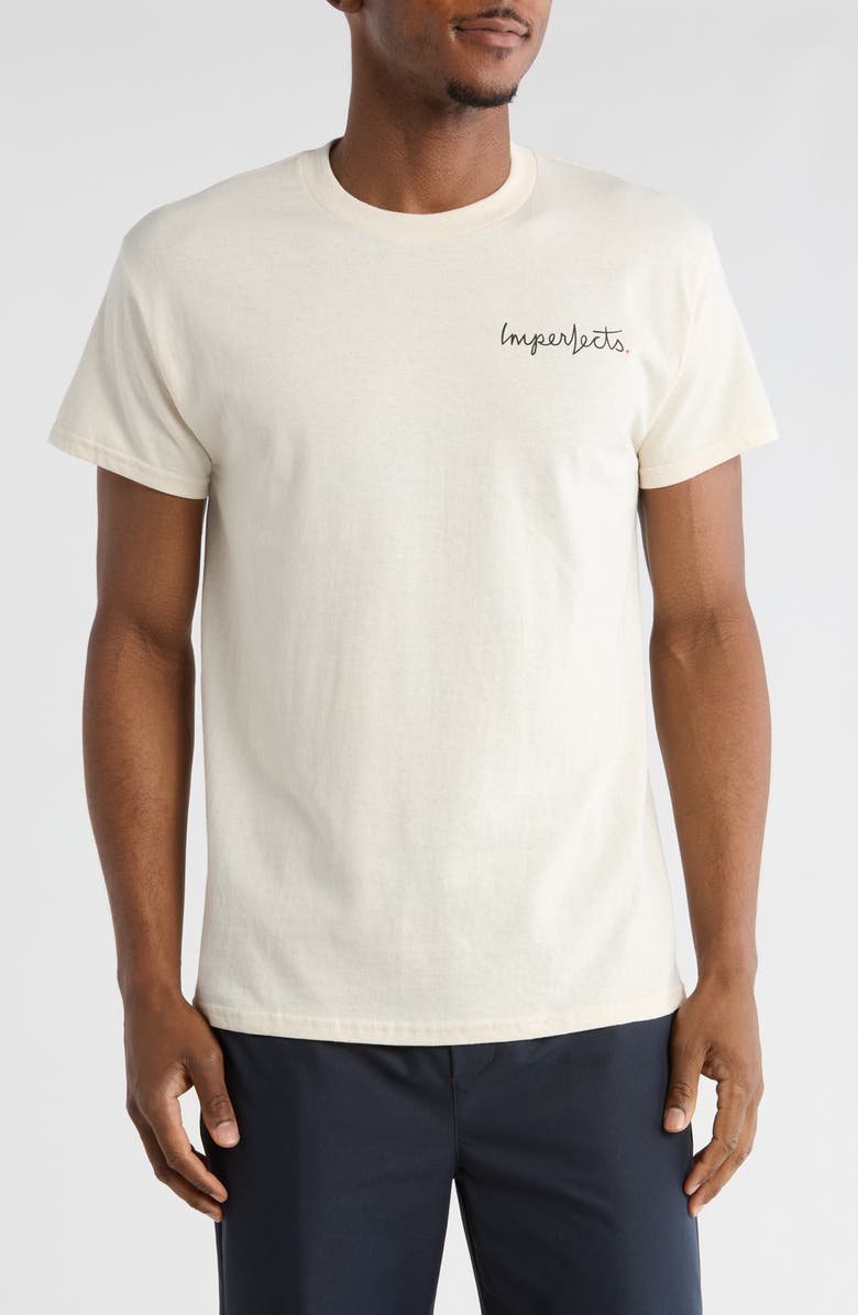 Imperfects Shop Graphic T-Shirt, Main, color, Cream