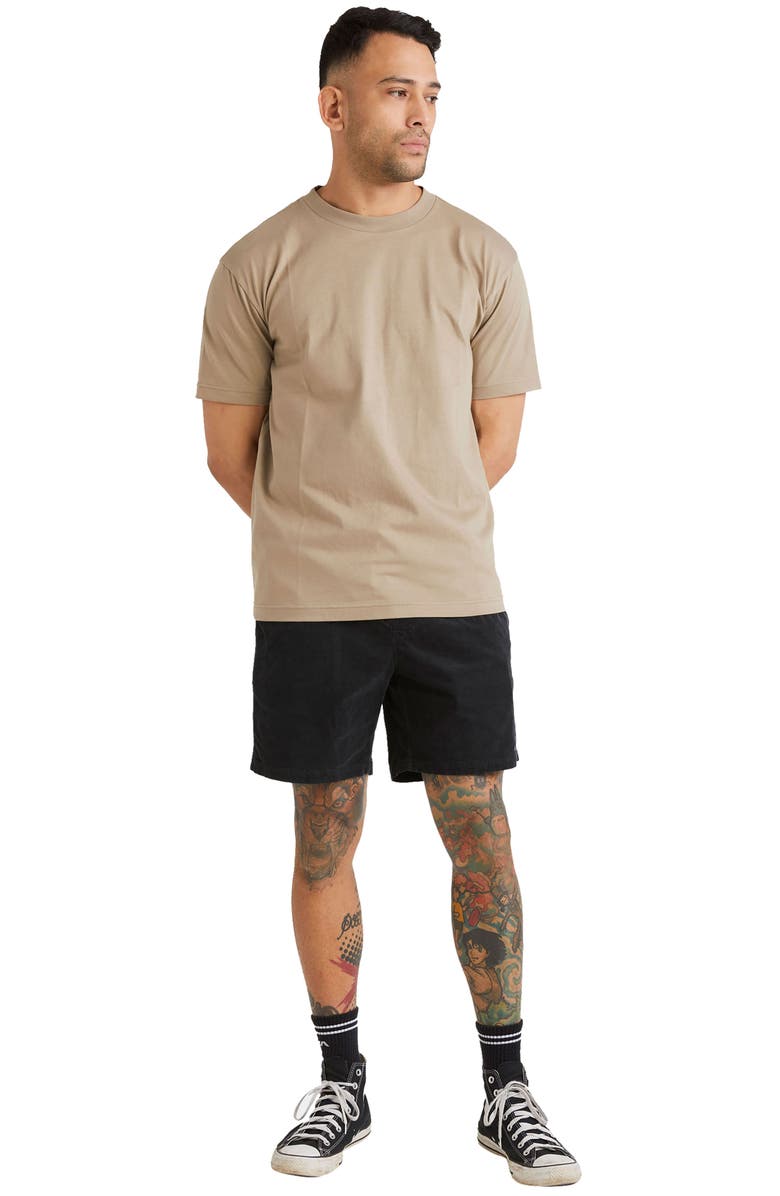 RVCA Escape Drawstring Cotton Walking Shorts, Alternate, color,